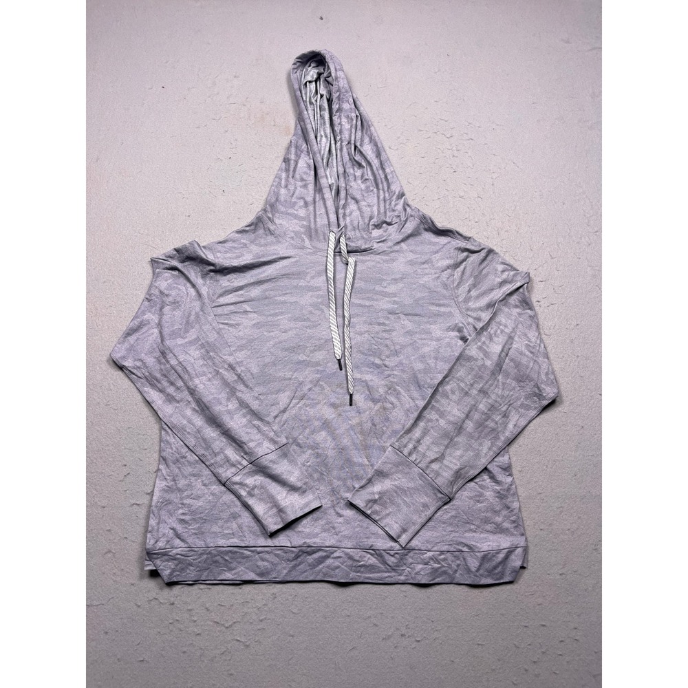 Member's Mark Favorite Soft Pullover Polyester Spandex Light Grey Camo L Womens